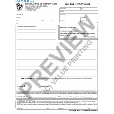HV-1011 HVAC Equipment Proposal (New York) (2 Sides, Terms on Backside)